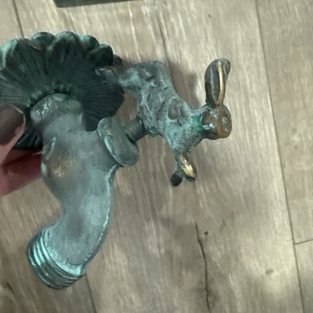 Garden Art Solid Brass Rabbit‎ Faucet~ #280774~New In Box
